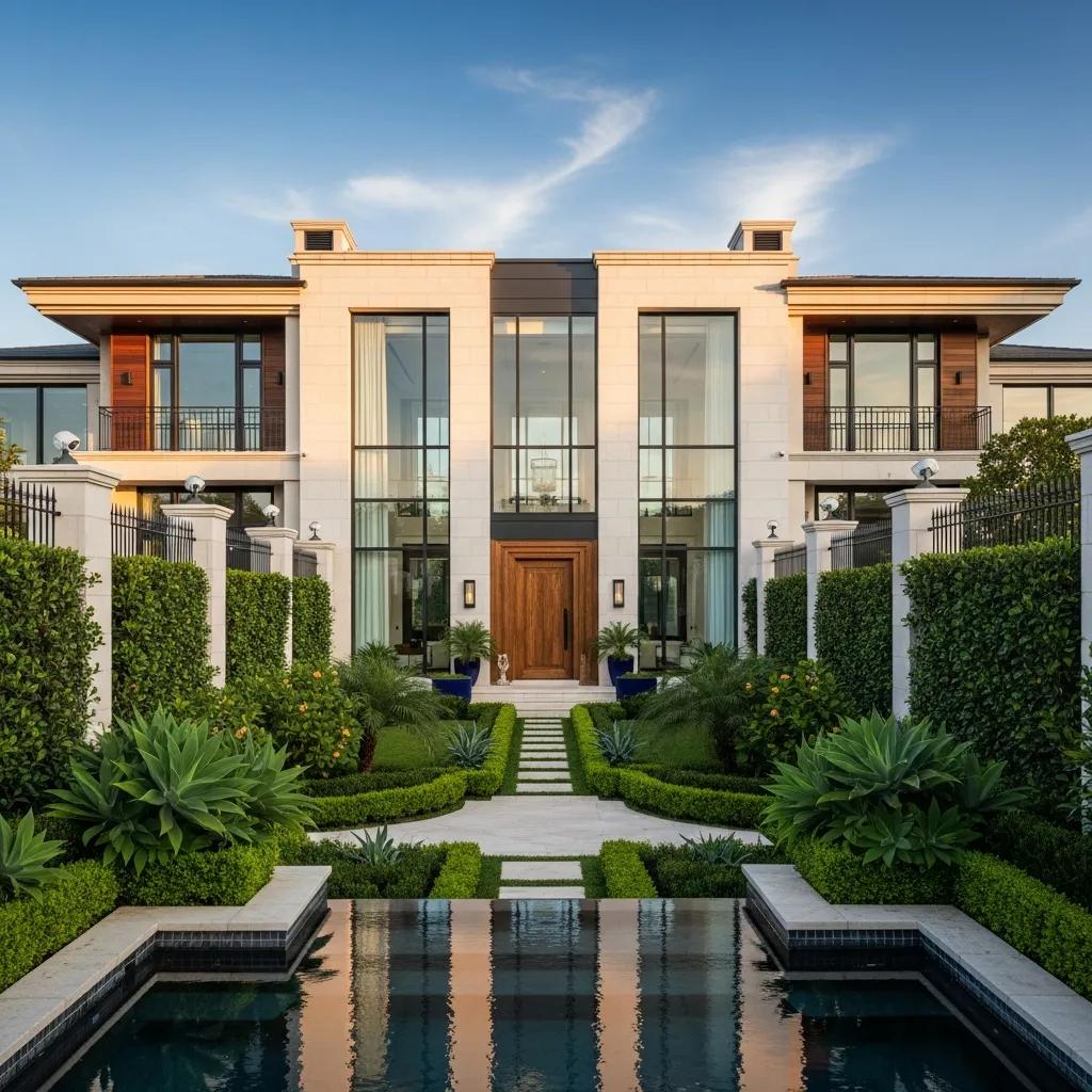 Luxury home showcasing features protected by specialized insurance