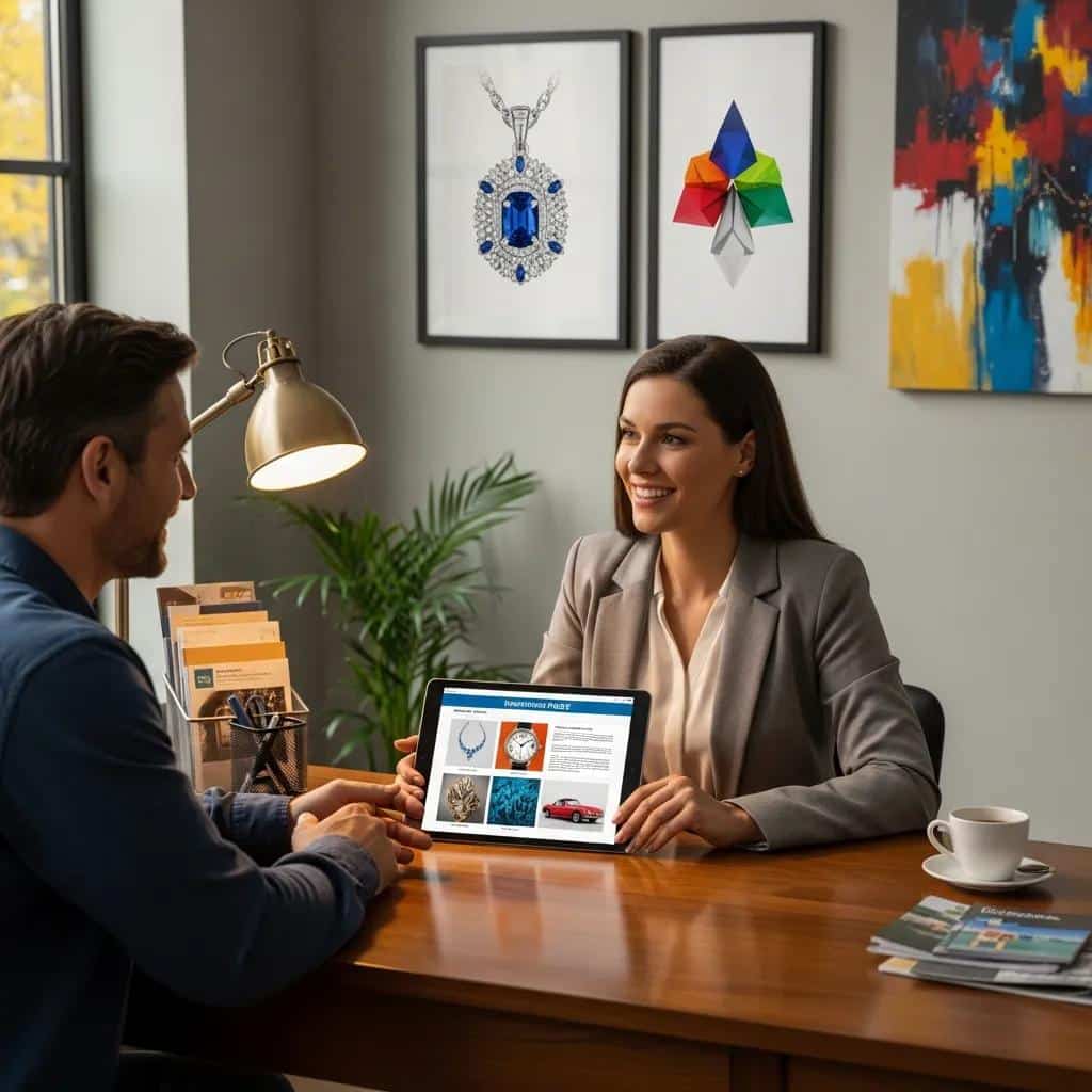 Homeowner discussing tailored insurance coverage options with an agent
