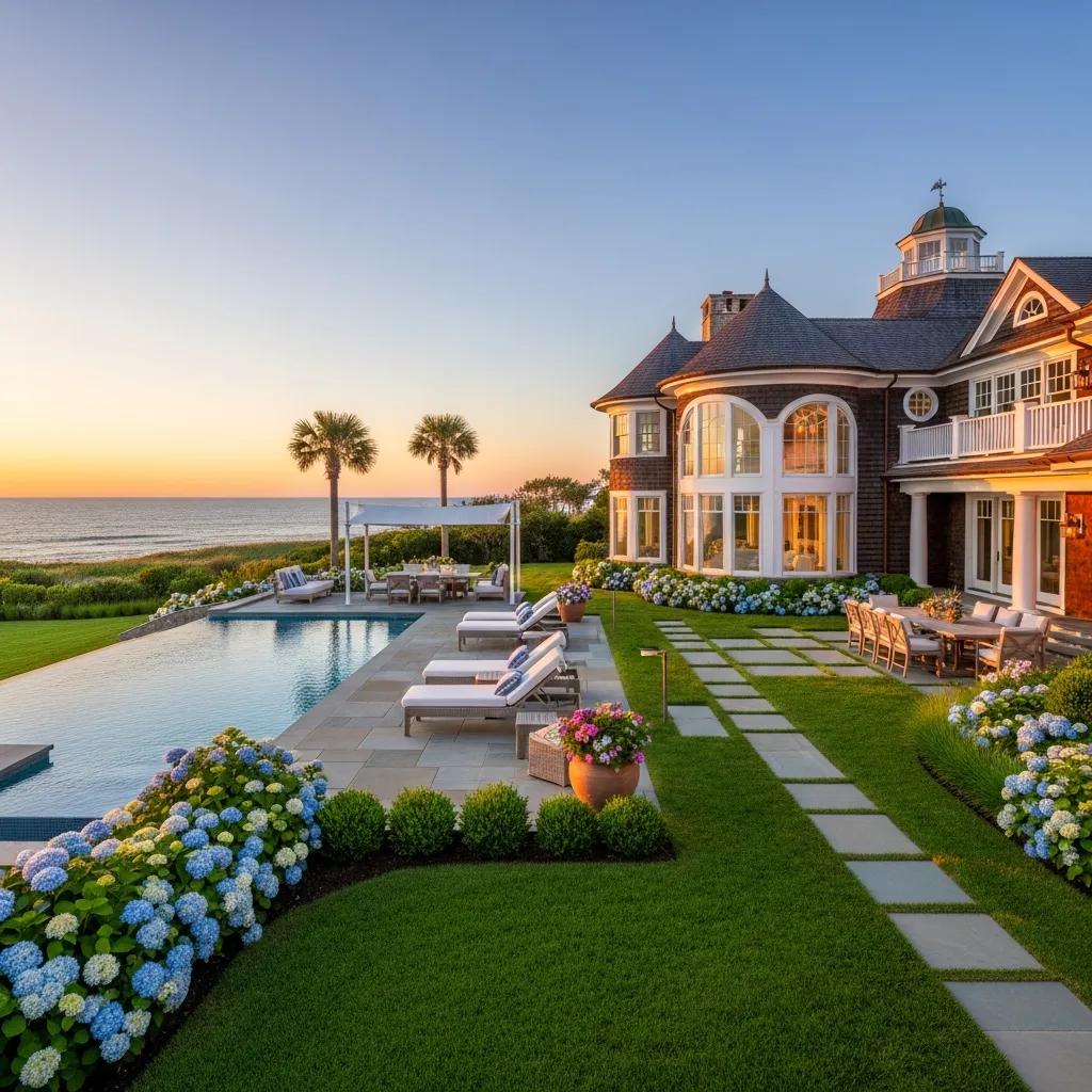 Luxurious coastal property in Nassau County highlighting features of high-value homeowners insurance